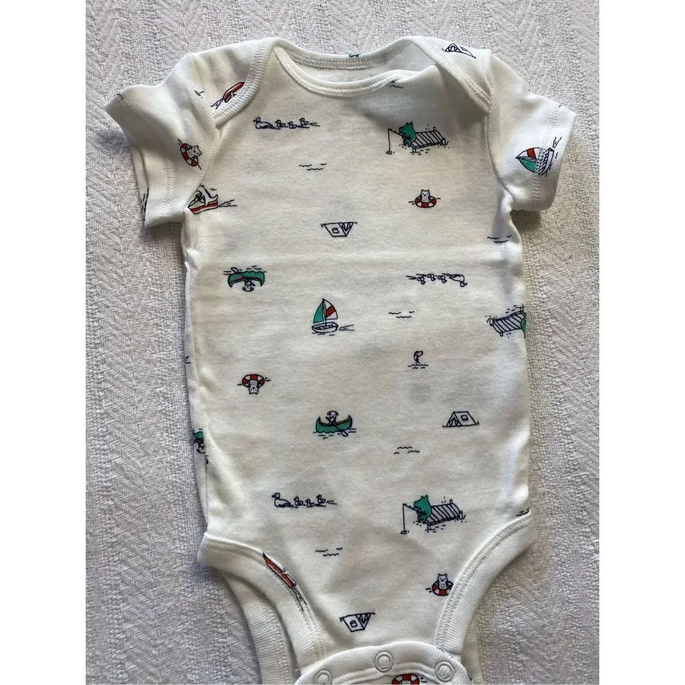 Carter's Baby Boy 3 Month 3-Piece Sailboat Bodysuit & Pants Set